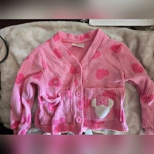 Pink Heart Baby Cardigan